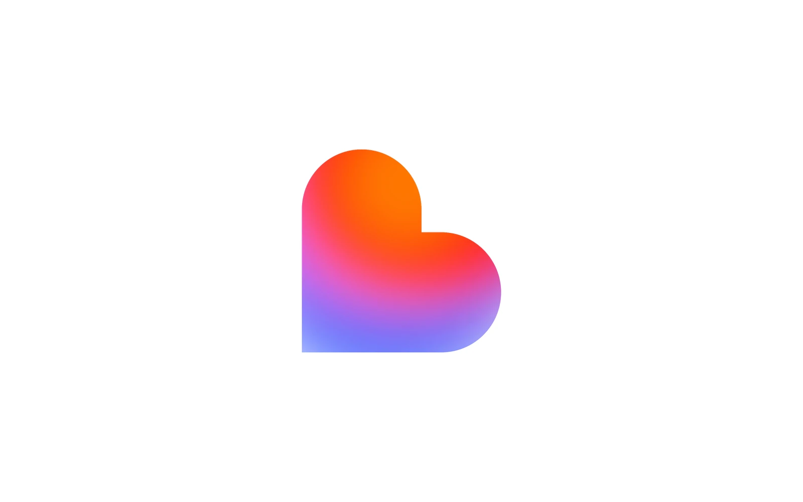 lovable icon, a multicolor heart-shaped mark, centered on a white background.